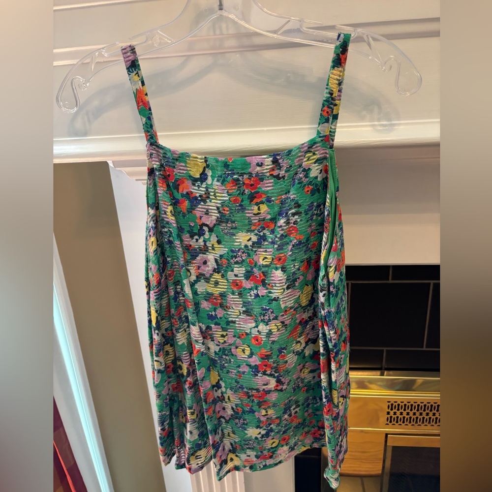 Anthropologie Multicolor Floral Tank Top